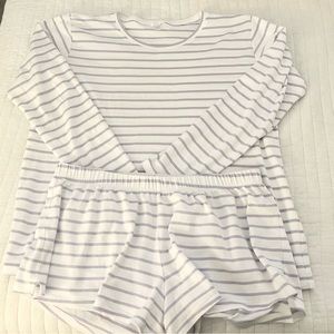 LAKE Pima Long-Short Weekend Set in Lilac